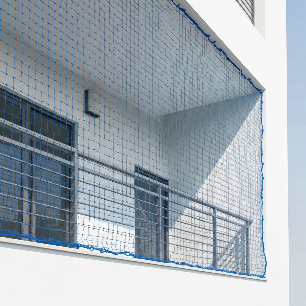 Bird Net Installation in Delhi - Balcony netting close-up